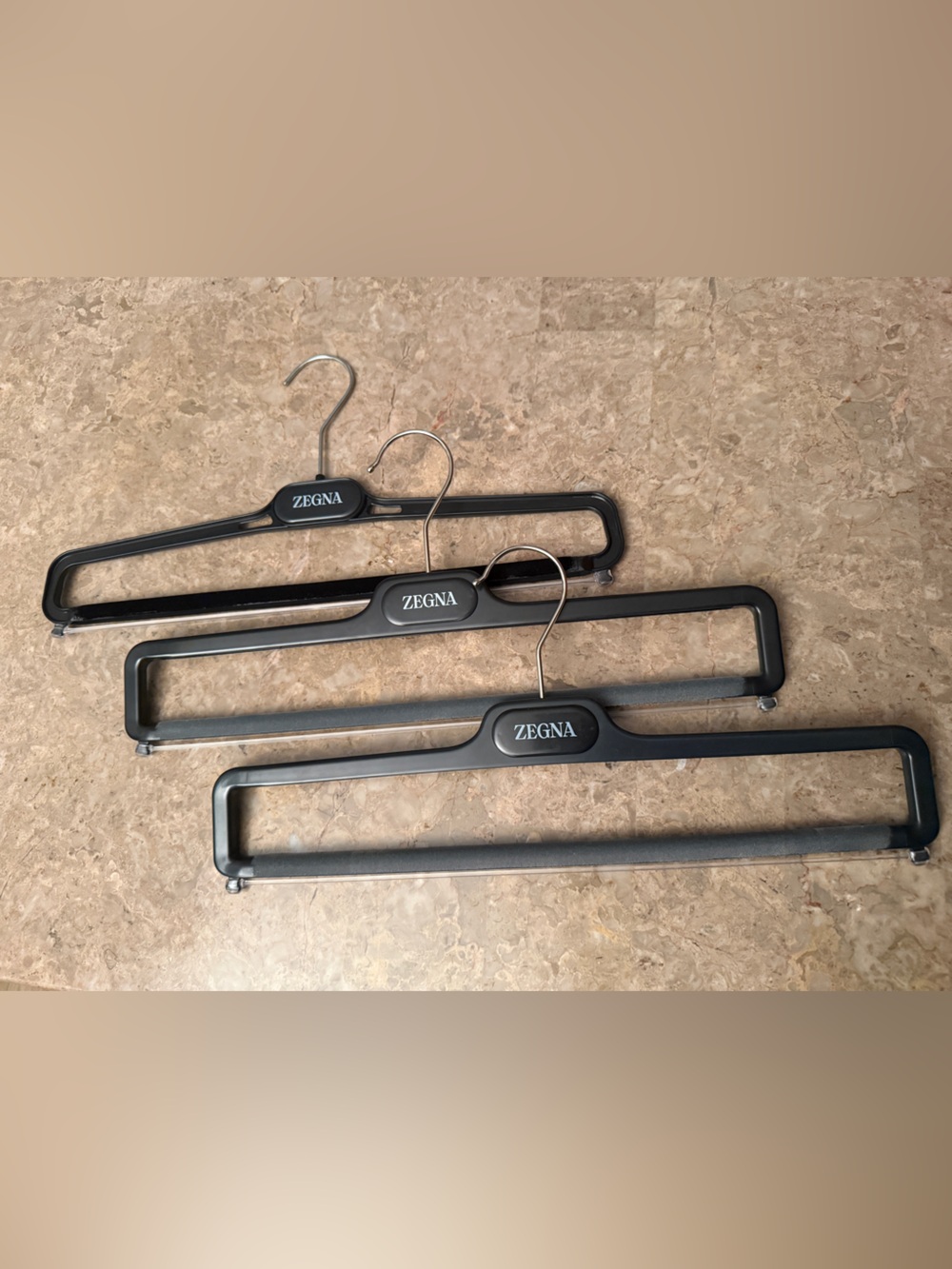 Lot of ZEGNA Black Suit Trouser Hangers